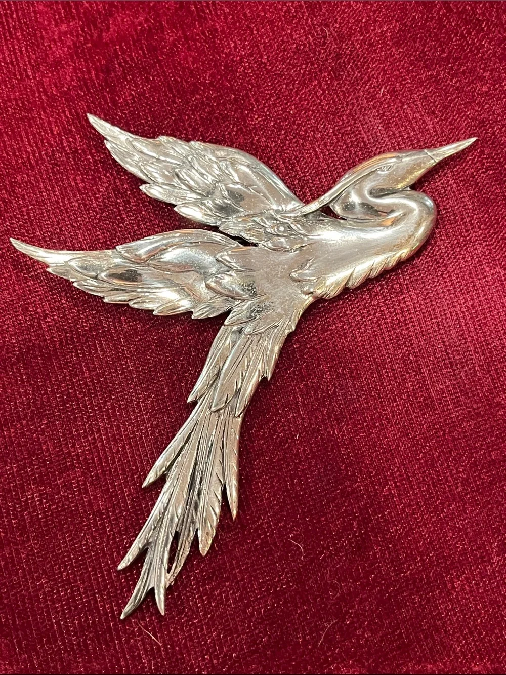 Vintage Danecraft Sterling Heron Bird